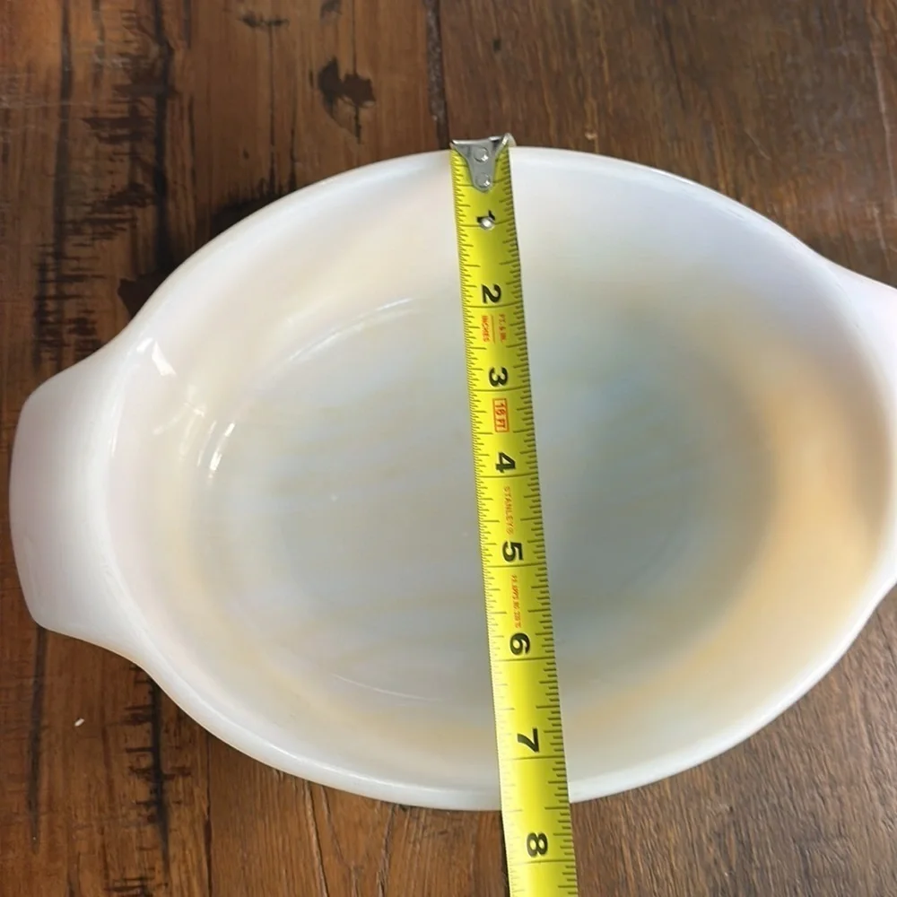 Peach Luster Fire King - Anchor Hocking OvenWare 1.5 Quart oval Casserole Dish